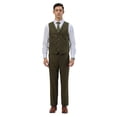 thumbnail image 3 of Men's Hybrid-Fit 3pc Tweed Suit w/ Expandable Waistband, 3 of 4