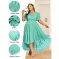thumbnail image 2 of Flowers and love  XL-6XL Womens Formal Dress Plus Size Evening Party Wedding Guest Bridesmaid Long Dresses, 2 of 13