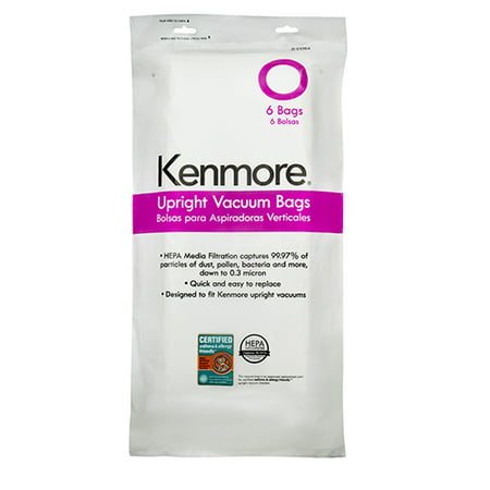 Kenmore 53294 6 Pack Type O HEPA Vacuum Bags for Upright