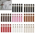 thumbnail image 3 of AMLESO 5 Sets Snap Fastener With Leather Strip Purse Buckles DIY Accessories Light Light Brown, 3 of 8