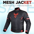 thumbnail image 2 of Chaqueta protectora de motocicleta para hombre, ropa reflectante de tela Oxford 600D, malla transpirable, impermeable, 2 of 5
