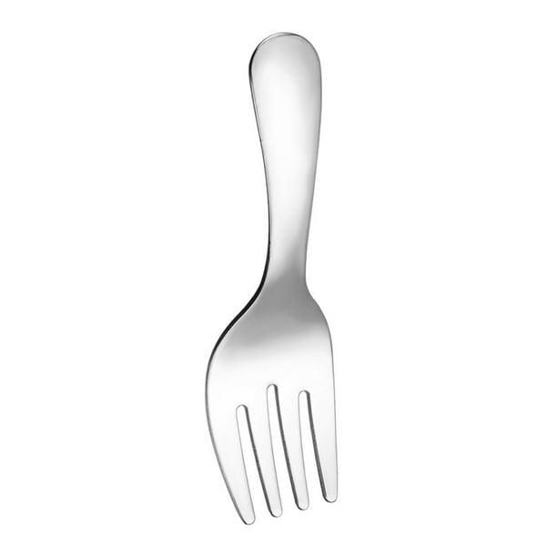 Inteprter Juego de cubiertos de acero inoxidable resistente para acampar, ligero y portátil, multifuncional, práctico Cocina y Comedor tenedor de plata