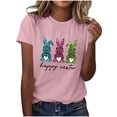 thumbnail image 1 of Camiseta de Cuello Redondo de Impresión de Pascua de Moda de Primavera Y Verano para el Uso Diario, 1 of 5