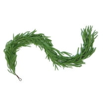 Moocorvic 4.9 FT Faux Norfolk Pine Christmas Garland, for Fireplace, Staircase, Door,Holiday Indoor Winter Decor