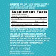 Basic Brands Alpha Lipoic Acid, Antioxidant Supplement, Supports Nerve Health, 60 Count