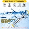 thumbnail image 4 of 2 Pcs Immersion Water Heater with Stainless Steel Cover,1500W Portable Bucket Heater Heat 5 Gallons of Water in Minutes,Yellow, 4 of 7
