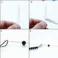 thumbnail image 4 of Naiovety 10 piezas de agujas para abalorios, fabricación de joyas, cuentas portátiles, enhebrador de agujas, joyería, manualidades, Tela de costura y artesanía 12.5 cm, 4 of 6