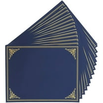 Paper Junkie 24 Pack Certificate Holder Letter-Sized Diploma Cover - Navy Blue