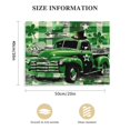 thumbnail image 3 of Orinice Green Truck Fine Art Aesthetic Poster & Print Wall Painting for Classroom Office Bathroom Decor 20x16in, 3 of 6