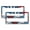 Pattern-221, variant on 2 Pieces American Flag Daisy Flower License Plate Frame USA Patriotic Independence Memorial Day Personalized License Plate Frame Aluminum Metal 2 Holes Fits All Car
