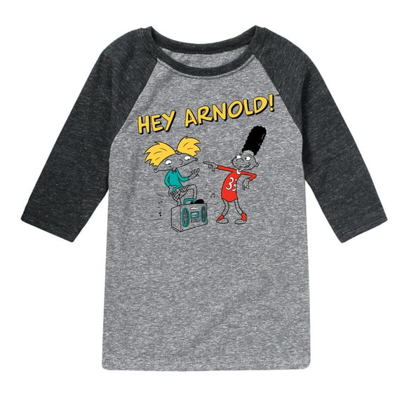 Hey Arnold! - Best Buds - Toddler And Youth Raglan Graphic T-Shirt