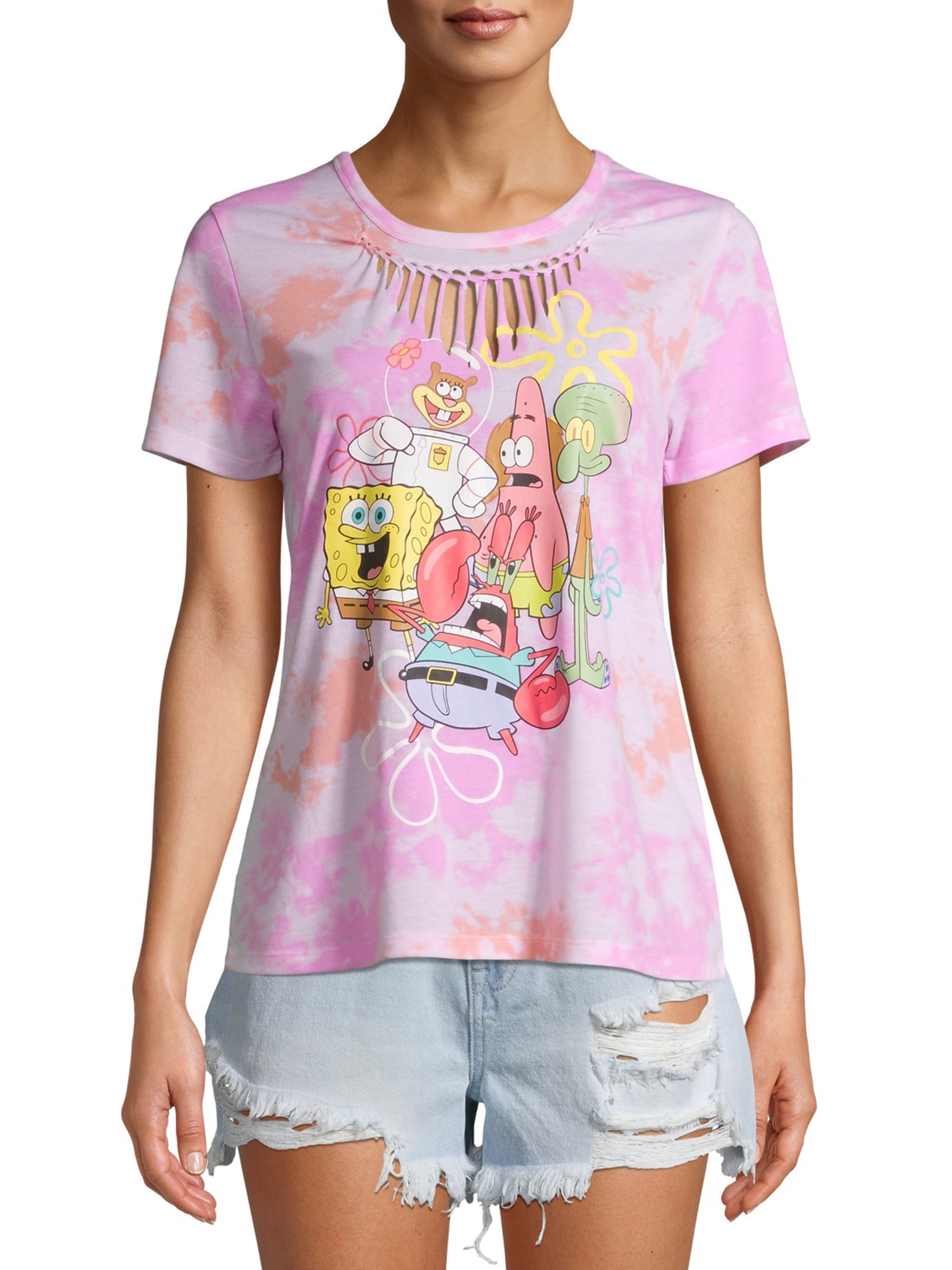spongebob squarepants tie dye shirt