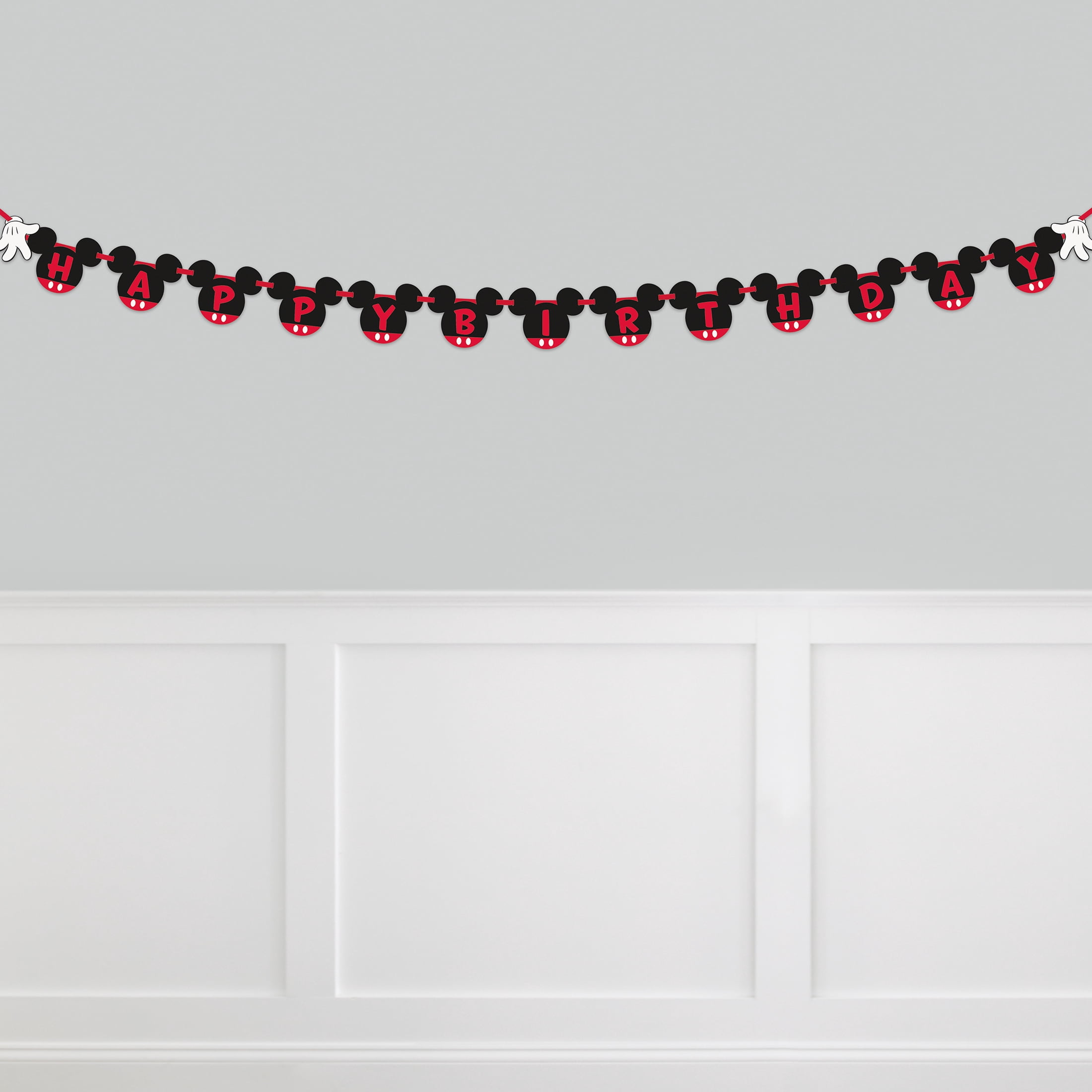 Mickey Mouse Birthday Banner, 7.5ft