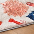 thumbnail image 5 of Addison Rugs Dream Shag Premium Machine Washable Transitional Lobster/anchor Ivory Runner Rug, 2'3" x 7'6", 5 of 8
