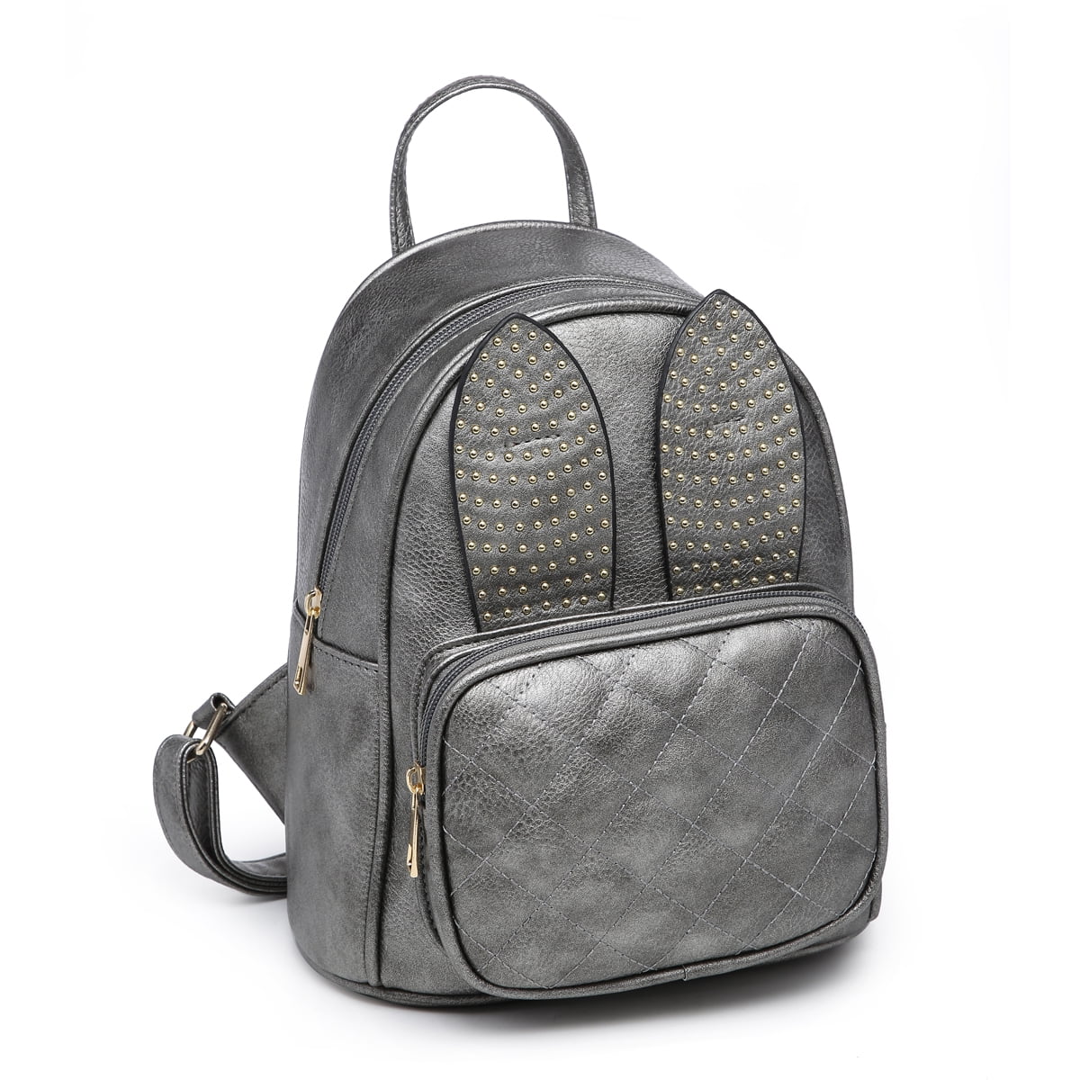 POPPY - Mini Leather Backpack, POPPY Girls Rabbit Ear Cute Small Backpack Purse for Women ...