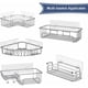 thumbnail image 4 of Paquete de 8 ganchos adhesivos de repuesto para estante de ducha, ganchos autoadhesivos fuertes para baño, carrito de ducha, jabonera, sin perforación, accesorios de cocina (gancho doble),, 4 of 5