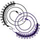 thumbnail image 1 of 2 Pices Corde Linge Flexible, Wanxida Portable Tendoir Linge Avec 13 Boucles De Positionnement Noires Pour Camping Randonne Voyages De Plage Et, 1 of 5