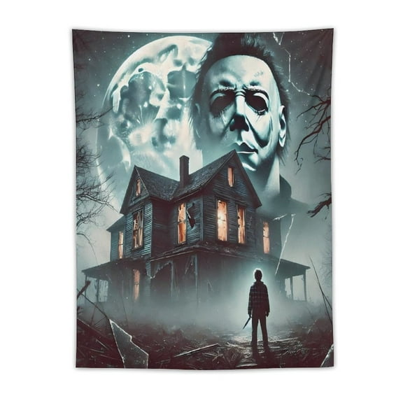 Michael Myers Tapestry Wall Hanging, Elegant Wall Hanging Tapestries Wall Art for Bedroom Decor, Outdoor, Parties 30"x40"