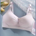 thumbnail image 2 of Hrsba Front Closure Bras for Women Solid Color Thin No Underwire Push Up Breathable Adjustable Daily Wear, 2 of 5