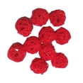 thumbnail image 4 of 10pcs 3cm Wicker Rattan Balls Xmas Decorative Crafts red, 4 of 6