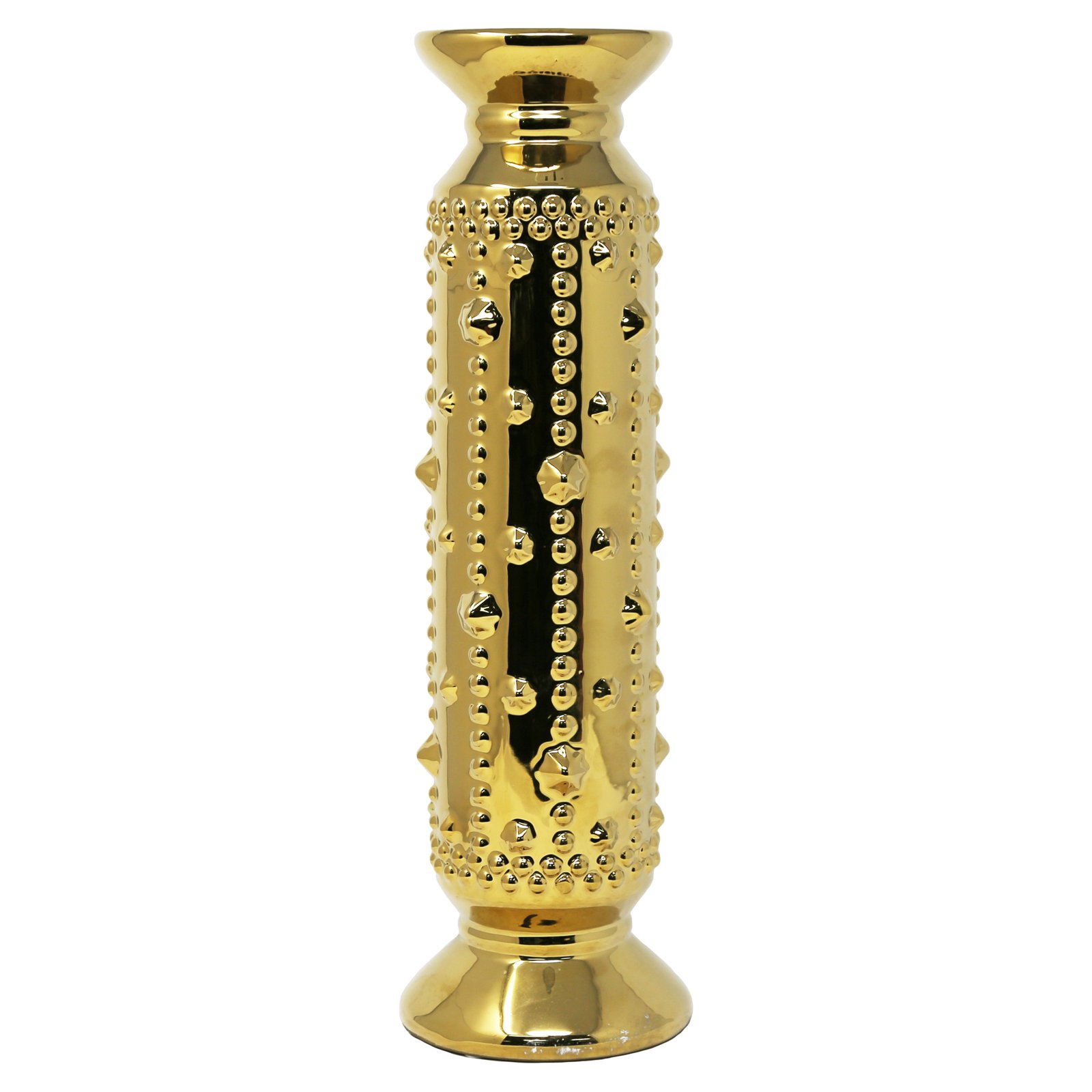 SageBrook Home Metallic Spike Pillar Candle Holder