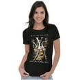 thumbnail image 3 of NYC The City That Never Sleeps Womens Slim Fit Graphic Tee Brisco Brands S, 3 of 5