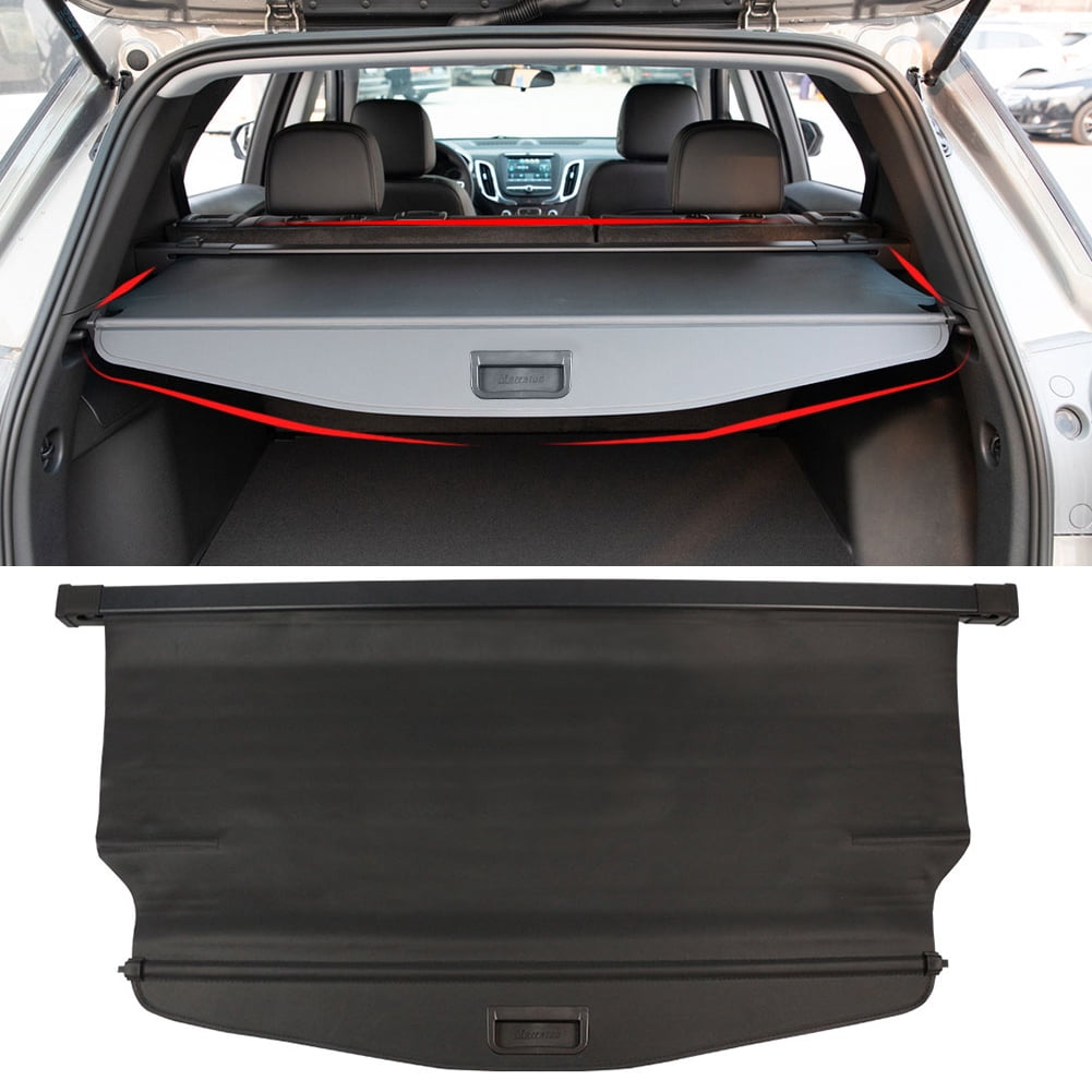 For Chevrolet Equinox GMC Terrain 2018 2019 2020 2021 2022 2023 2024 Retractable Cargo Cover for Chevy Equinox GMC Terrain 2018-2024 Suv Accessories Rear Trunk Security Shield Shade Cover, Black