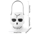 thumbnail image 3 of Halloween Treat Bucket White Skull Design 1 Pack All Ages Trick Or Treat Pail for Halloween Party Favors and Holiday Celebrations, 3 of 6
