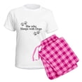 thumbnail image 5 of CafePress - She Who Sleeps With Dogs Pajamas - Women's Short Sleeve Print T-Shirt and Pants Light Cotton Pajama Set, 5 of 7