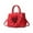 Red, variant on Women's PU Leather Flower Handbag - Multi-Functional Crossbody Purse with Top Handle & Wristlet Strap, Fashion Clutch Wallet for Dinner Party, Evening Events
