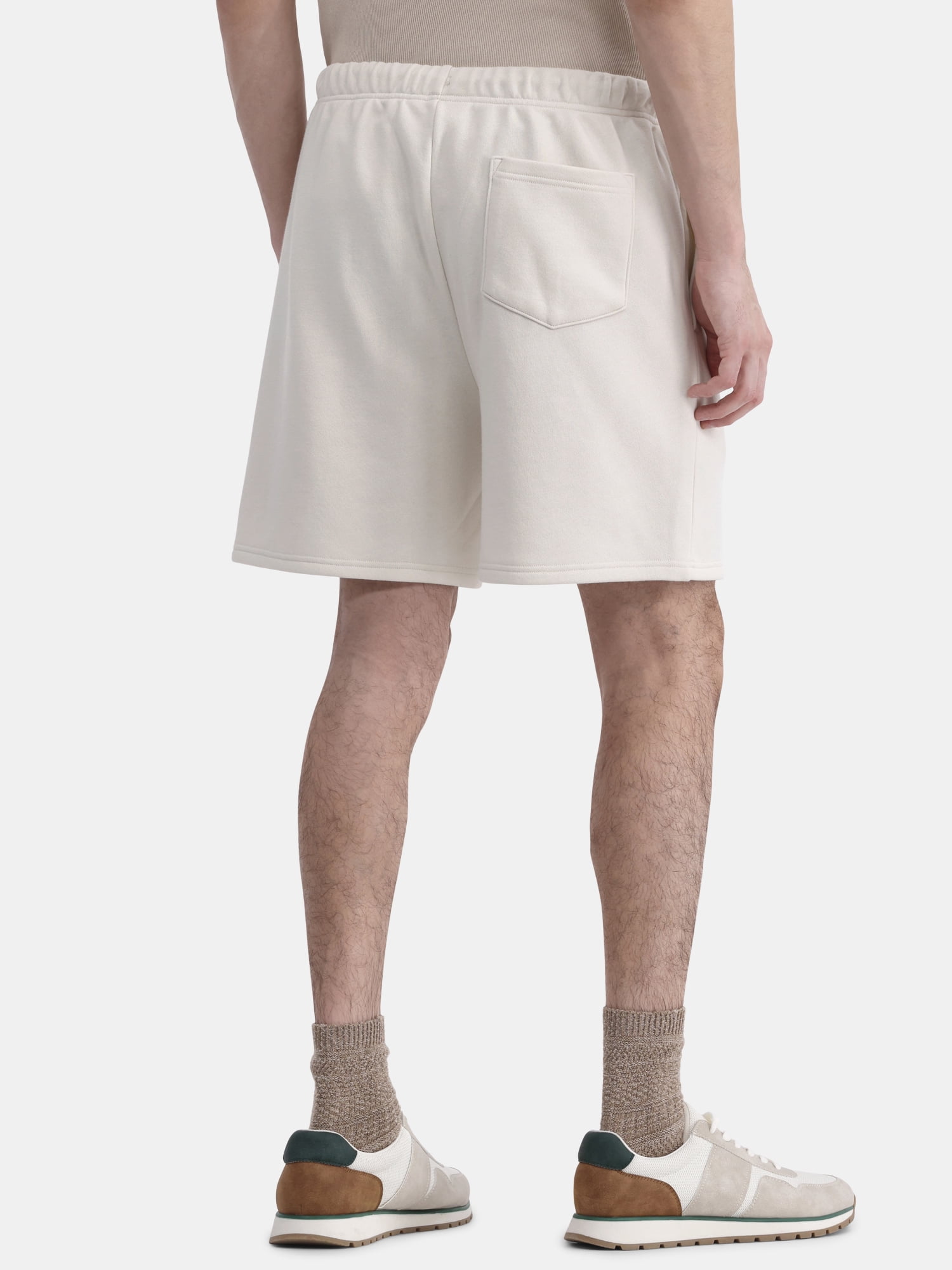 No Boundaries Soft Fleece Jogger Shorts, 6" Inseam, Men's and Big Men's
