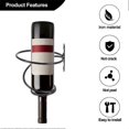 thumbnail image 4 of 2025 Pack of 6 Wall Mounted Wine Racks - Red Wine Bottle Display Holder with Screws, Metal Hanging Wine R, 4 of 5