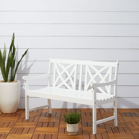 4' Acacia Bench - Bradley 4-foot Acacia Outdoor Garden Bench