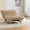 Khaki, variant on FUNECORP Accent Chair, Oversized Corduroy Lounge Chair with Solid Wood Frame, Dark Grey for Living Room Bedroom