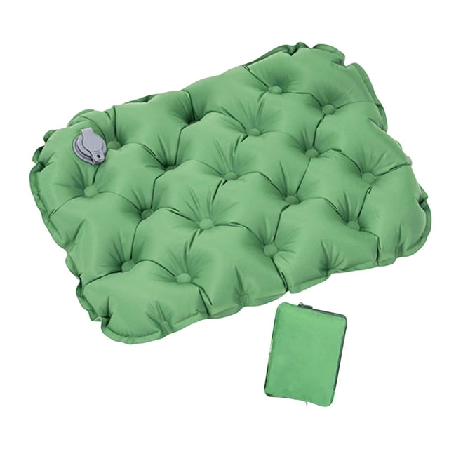 Cojín de asiento inflable almohadilla de asiento de asiento transpirable para césped de navegación Verde