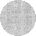 thumbnail image 1 of Ahgly Company Indoor Round Abstract Gray Modern Area Rugs, 5' Round, 1 of 4