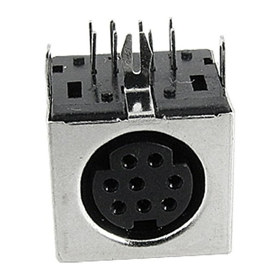 Unique Bargains 5 x Panel Mount DIN 8 Pin S-video Sockets Connectors