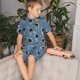 thumbnail image 4 of Fotbe Astronaut Pijama Estampada de 2 Piezas para Niños – Ropa de Dormir de Manga Corta Cómoda para Niños y Niñas, Camiseta y Shorts de Algodón-Medium, 4 of 6
