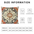 thumbnail image 5 of Fenyluxe Boho Throw Pillow Covers, Orange Bohemian Throw Pillows Colorful Decorative Couch Pillow Covers, Floral Pattern Decorative Pillow Covers, Boho Pillow Covers for Bed Couch 18x18in, 5 of 5
