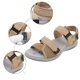 thumbnail image 5 of Bmisegm Women's Summer Fashion Open Toe Solid Color Adjustable Elastic Sports Sandals Breathable Non Slip Outdoor Beach Sandals Womens Sandals Summer Yellow 8, 5 of 8