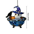 thumbnail image 2 of Halloween Ghost Reading Book Suncatcher, Reading Ghost in Bathtub Acrylic Sun Catcher, Acrylic Ghost Reading Ornament, Ghost Reading Book Window Hanging, Halloween Spooky Decor A/20cm, 2 of 7