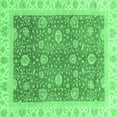 thumbnail image 1 of Ahgly Company Indoor Square Oriental Emerald Green Traditional Area Rugs, 8' Square, 1 of 4
