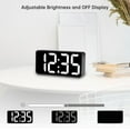 DreamSky Small Digital Alarm Clock for Bederoom, Large Big Numbers