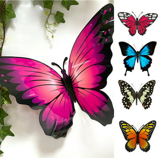 Butterfly Stickers,Leaf Stickers,Butterfly Wall Stickers Set,3D Butterfly  Wall Decor for Water Bottles Cup Skateboard Decals Bumper Stickers for Cars