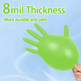 thumbnail image 5 of 100pcs  GP Craft  8Mil Diamond Textured Green Nitrile Gloves (Automative Work) Cleaning Hand Cover, 5 of 5