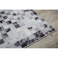 thumbnail image 3 of MDA Home Capri 8'x10' Checkered Transitional Fabric Area Rug in White/Gray, 3 of 4