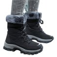 thumbnail image 4 of Womens Snow Boots Anti-Slip Cold Weather Fur Lined Comfortable Winter Shoes, 4 of 5