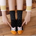 thumbnail image 4 of AMITOFO Cat Socks Womens Cute Animal Ankle Socks Novelty Funny Crew Sock Ladie Girls Soft Cotton Quarter Socks, 5 Pairs, 4 of 7