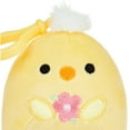 thumbnail image 3 of Squishmallows 3.5" Easter Clip-On Triston the Chick Plush Toy, 3 of 5