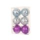 thumbnail image 1 of Adornos de bola de espejo navideños en pack de 6 cm • Decoración navideña reflectante de 6 cm • Decoración para árboles y fiestas • Bolas de espejo de plástico para centros de mesa festivos, 1 of 4